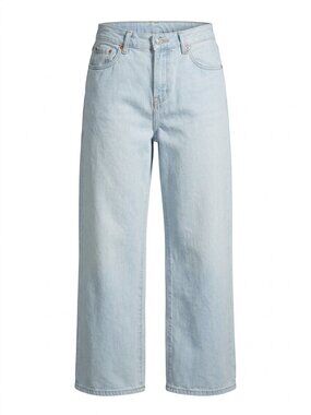 Gaiety Light Wash High Rise Wide Leg Baggy Jeans Small